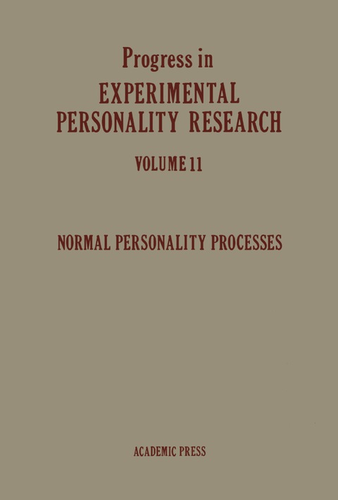 Cover image for book Normal Personality Processes