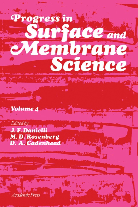 Cover image for book Progress in Surface and Membrane Science