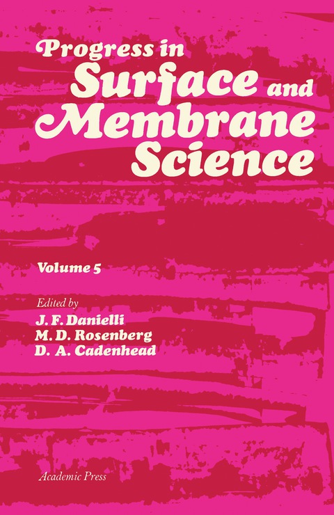 Cover image for book Progress in Surface and Membrane Science