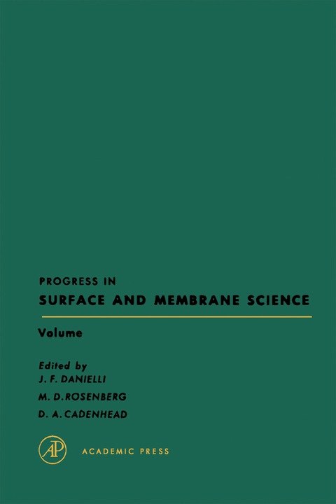 Cover image for book Progress in Surface and Membrane Science
