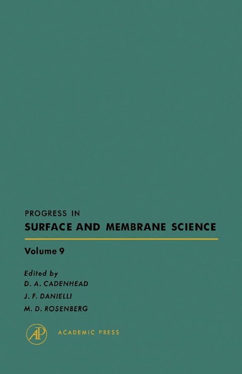 Cover image for book Progress in Surface and Membrane Science