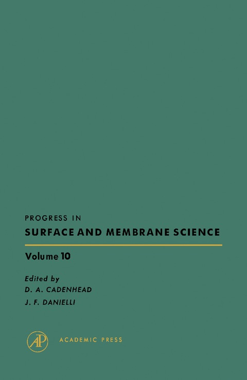 Cover image for book Progress in Surface and Membrane Science