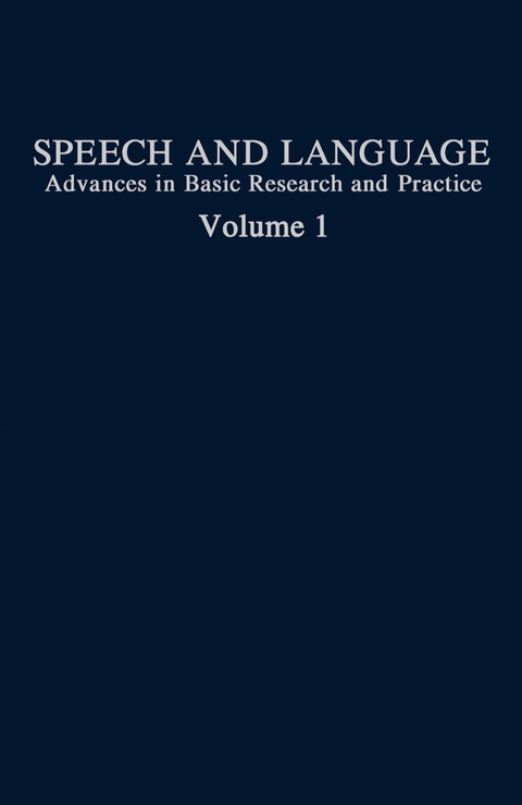 Cover image for book Speech and Language