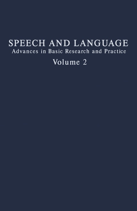 Cover image for book Speech and Language