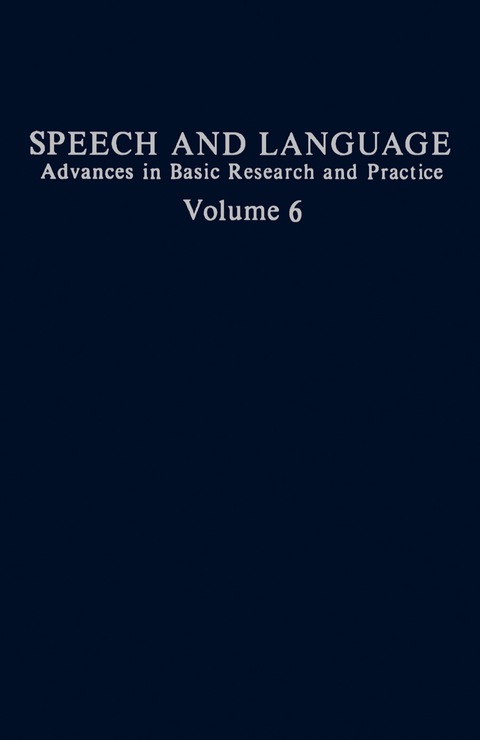 Cover image for book Speech and Language