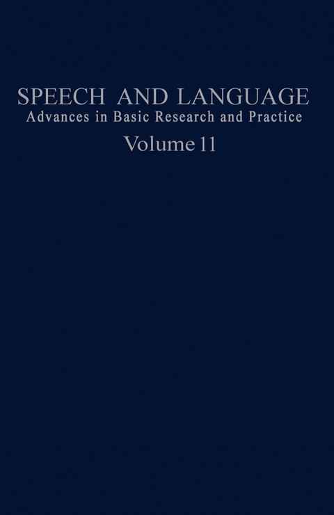 Cover image for book Speech and Language