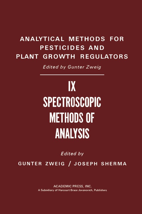 Cover image for book Spectroscopic Methods of Analysis