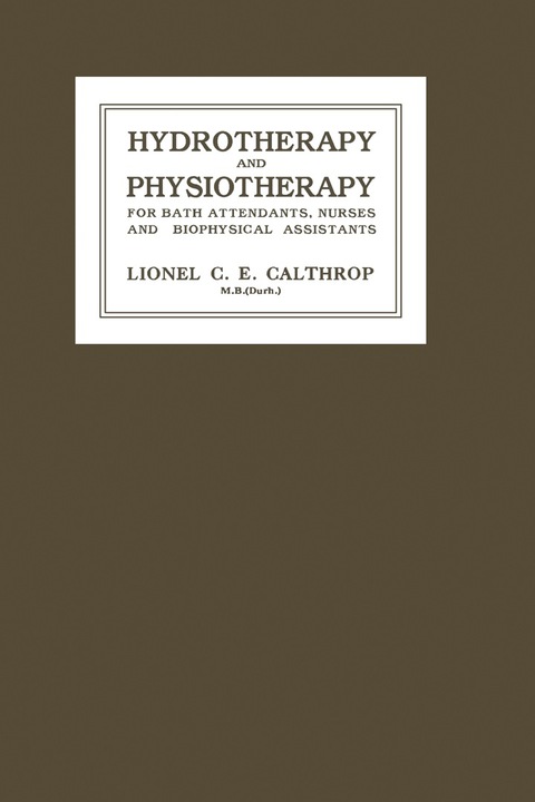 Cover image for book Hydrotherapy and Physiotherapy