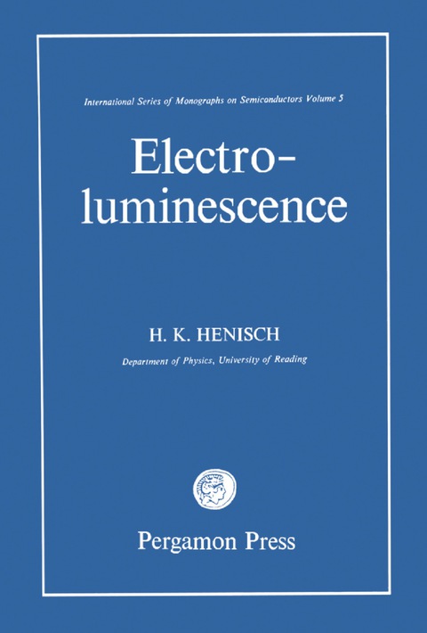 Cover image for book Electroluminescence