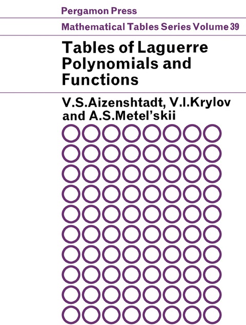 Cover image for book Tables of Laguerre Polynomials and Functions
