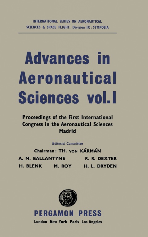Cover image for book Advances in Aeronautical Sciences
