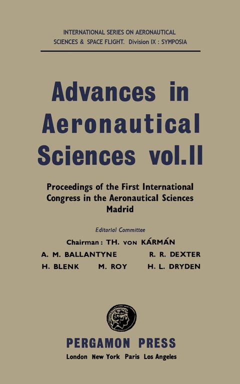 Cover image for book Advances in Aeronautical Sciences