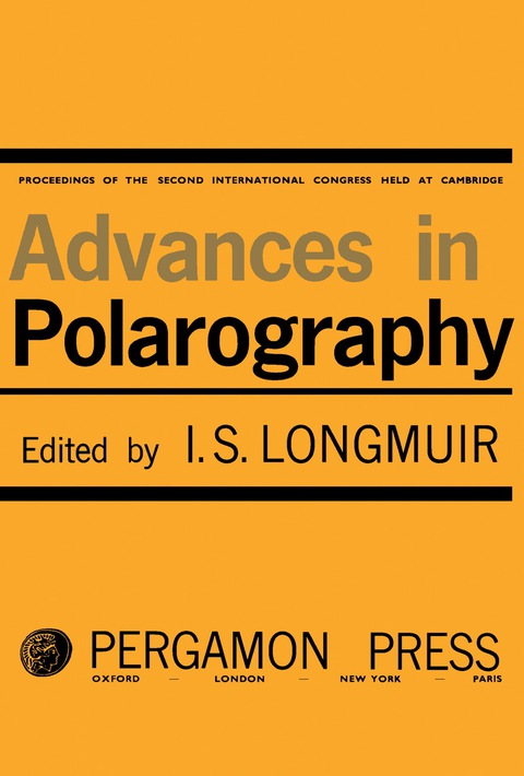 Cover image for book Advances in Polarography