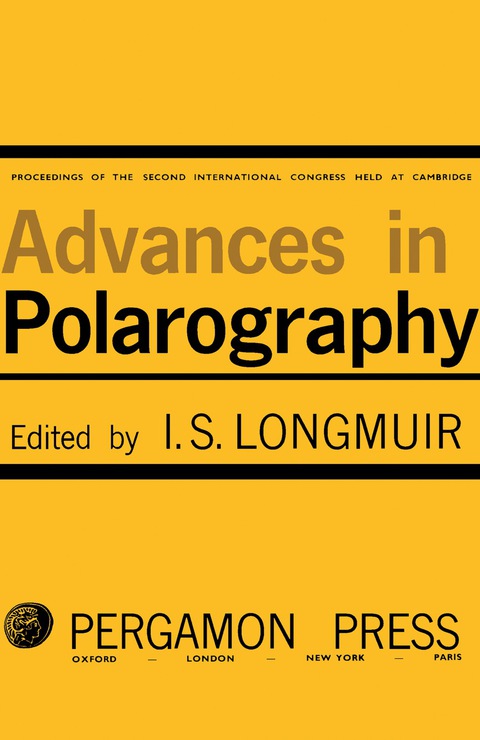 Cover image for book Advances in Polarography