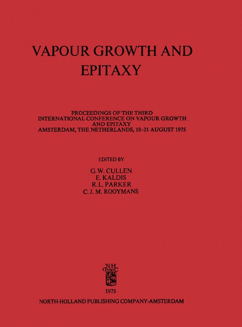 Cover image for book Vapour Growth and Epitaxy