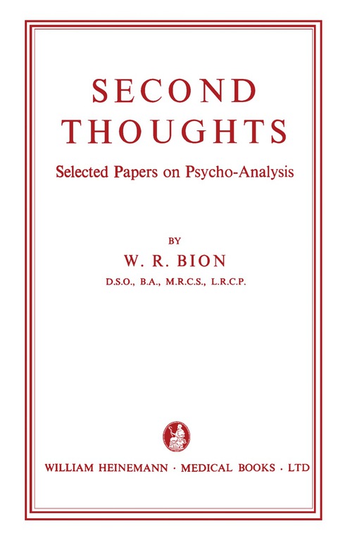 Cover image for book Second Thoughts