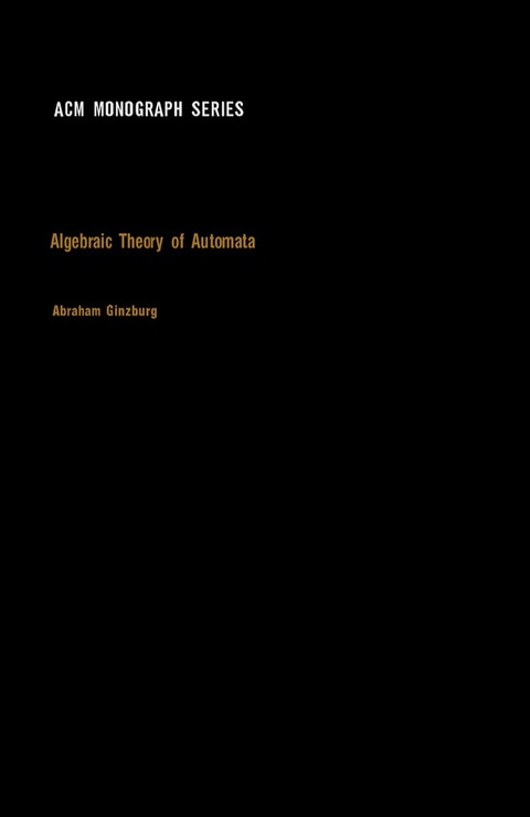Cover image for book Algebraic Theory of Automata