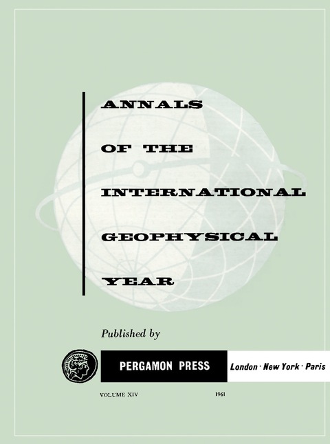 Cover image for book Tables of IGY Monthly Median Ionospheric Data