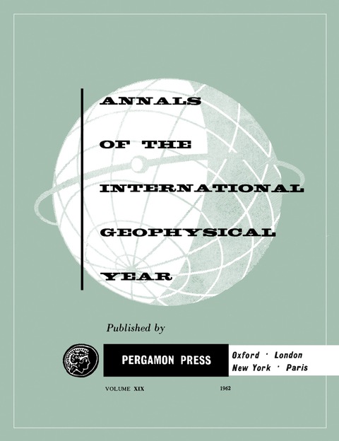 Cover image for book Tables of IGY Monthly Median Ionospheric Data