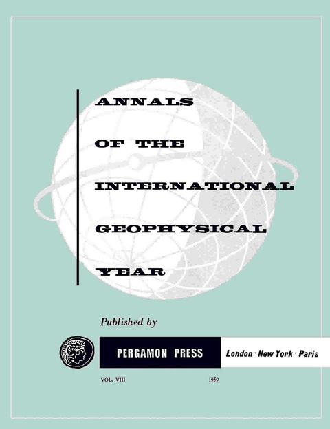 Cover image for book Geographical Distribution of the International Geophysical Year Stations