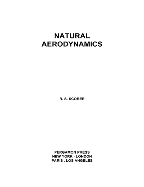 Cover image for book Natural Aerodynamics