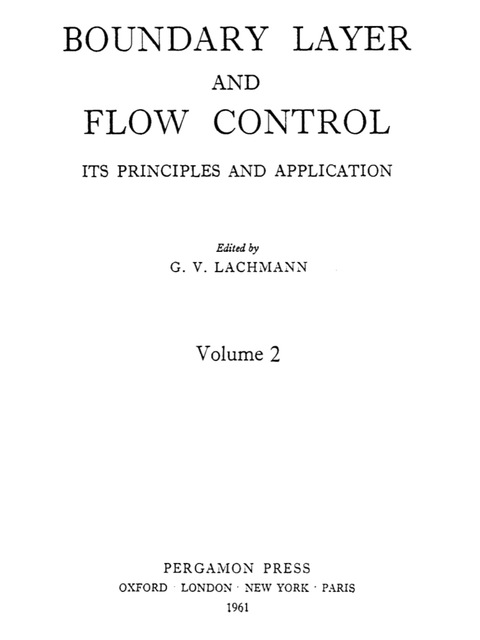 Cover image for book Boundary Layer and Flow Control