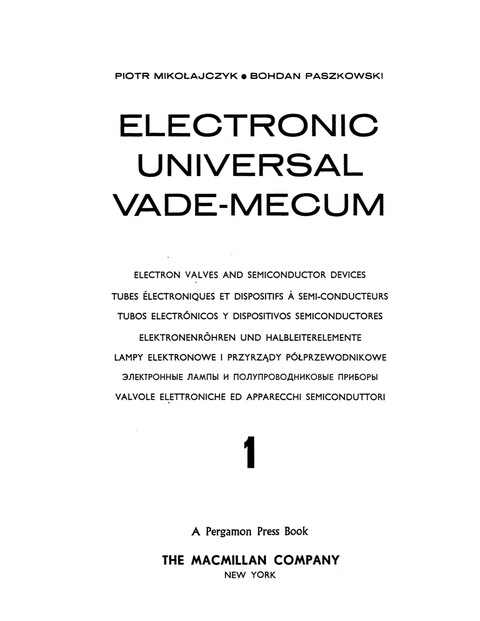 Cover image for book Electronic Universal Vade-Mecum