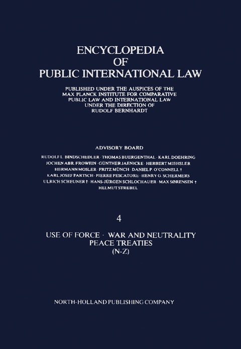 Cover image for book Use of Force · War and Neutrality Peace Treaties (N-Z)