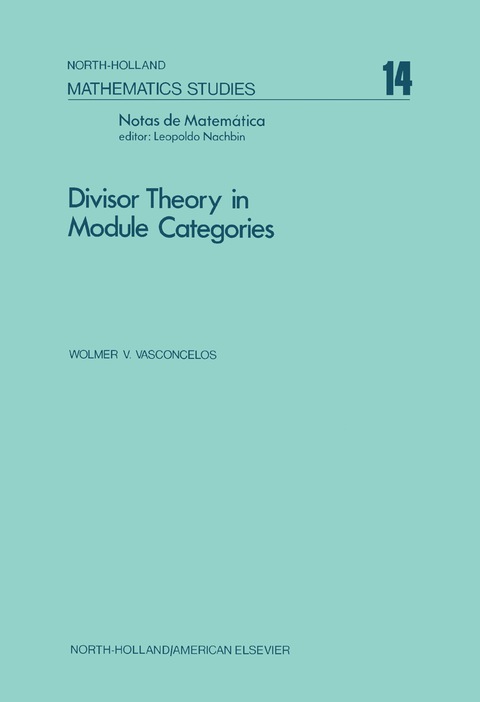 Cover image for book Divisor Theory in Module Categories