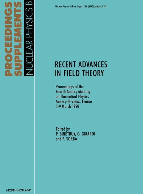 Cover image for book Recent Advances in Field Theory