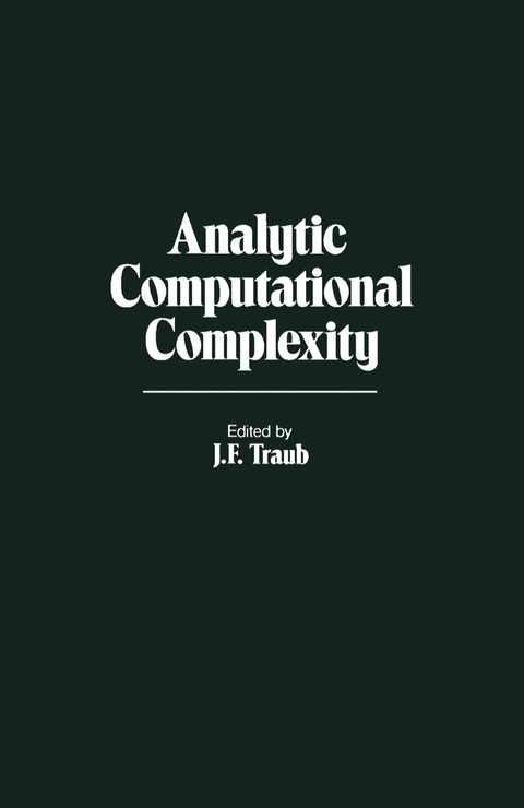 Cover image for book Analytic Computational Complexity