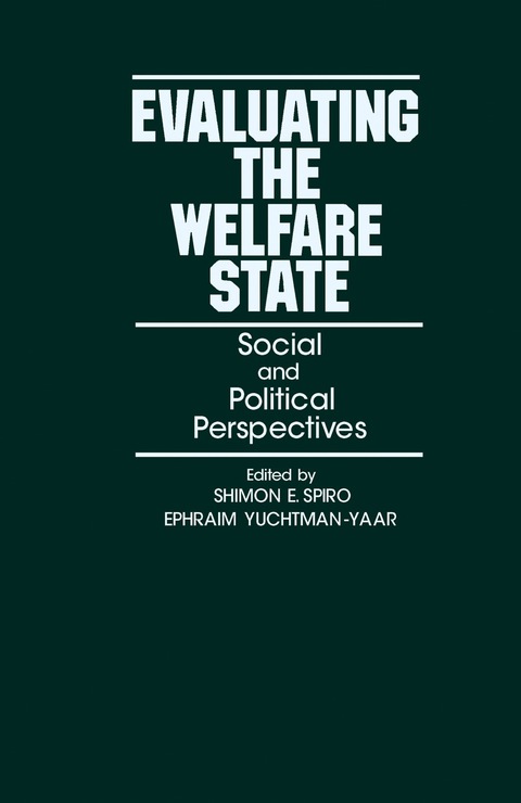 Cover image for book Evaluating the Welfare State