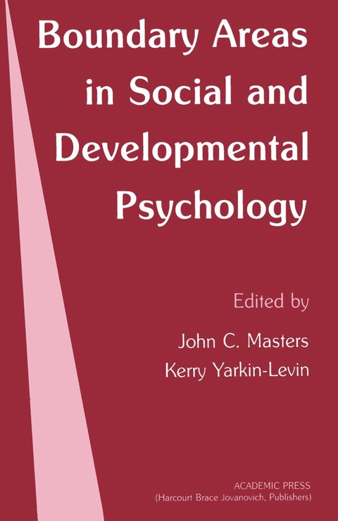 Cover image for book Boundary Areas in Social and Developmental Psychology