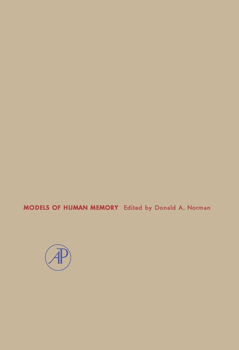 Cover image for book Models of Human Memory
