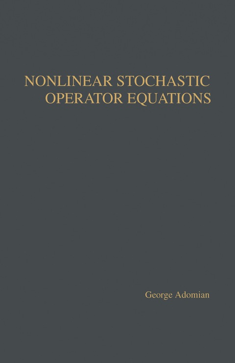 Cover image for book Nonlinear Stochastic Operator Equations