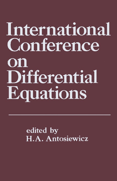 Cover image for book International Conference on Differential Equations