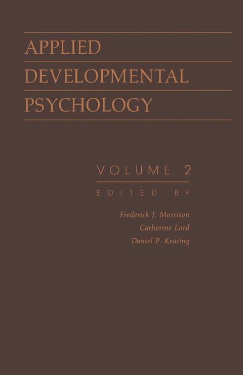 Cover image for book Applied Developmental Psychology