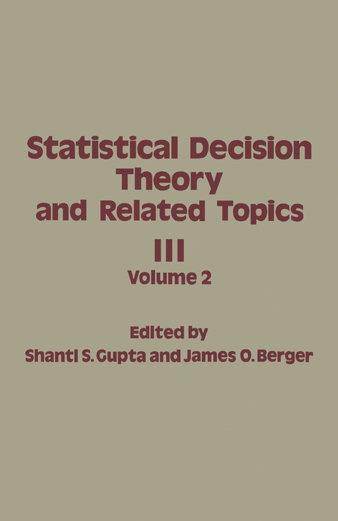 Cover image for book Statistical Decision Theory and Related Topics III