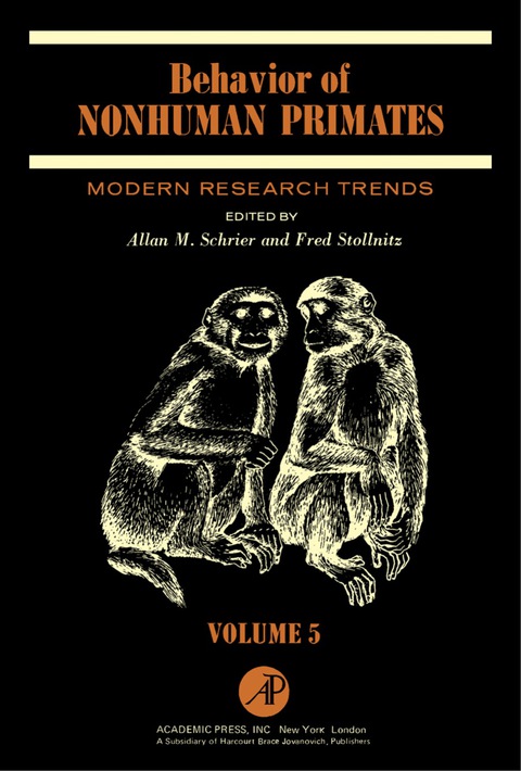 Cover image for book Behavior of Nonhuman Primates