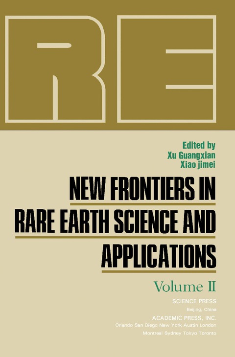 Cover image for book New Frontiers in Rare Earth Science and Applications