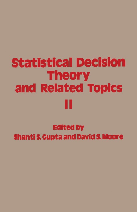 Cover image for book Statistical Decision Theory and Related Topics