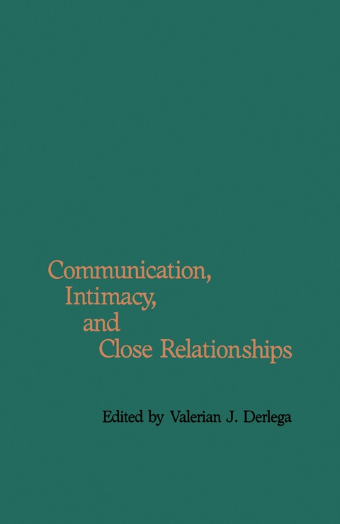 Cover image for book Communication, Intimacy, and Close Relationships