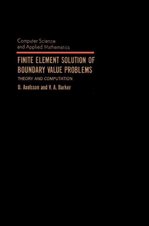 Cover image for book Finite Element Solution of Boundary Value Problems