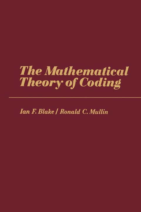 Cover image for book The Mathematical Theory of Coding