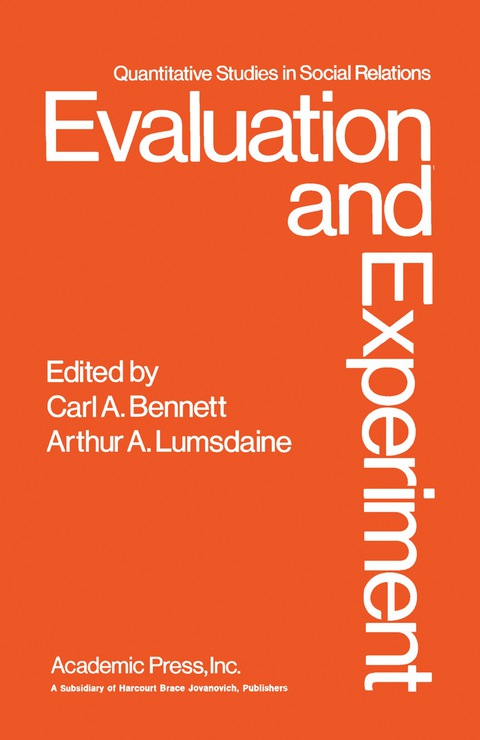 Cover image for book Evaluation and Experiment