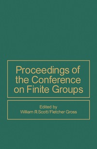 Cover image: Proceedings of the Conference on Finite Groups 9780126336504