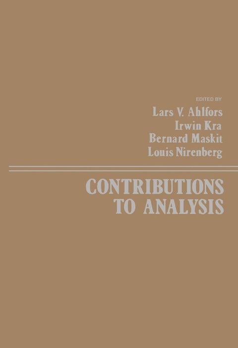 Cover image for book Contributions to Analysis