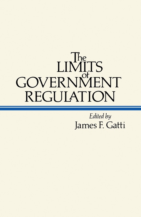 Cover image for book The Limits of Government Regulation