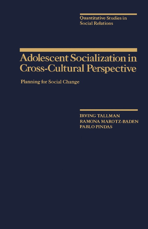 Cover image for book Adolescent Socialization in Cross-Cultural Perspective