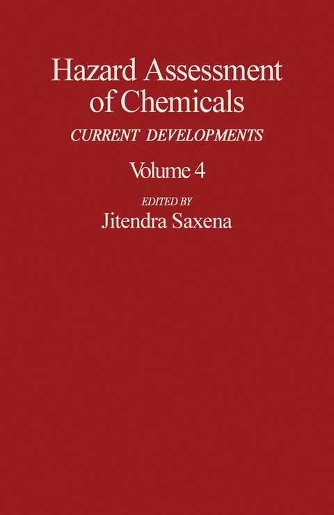 Cover image for book Hazard Assessment of Chemicals